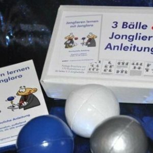 Jonglierball-Set-blau-silber-weiss